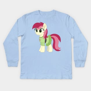 Equestria Girl Rose as a pony Kids Long Sleeve T-Shirt